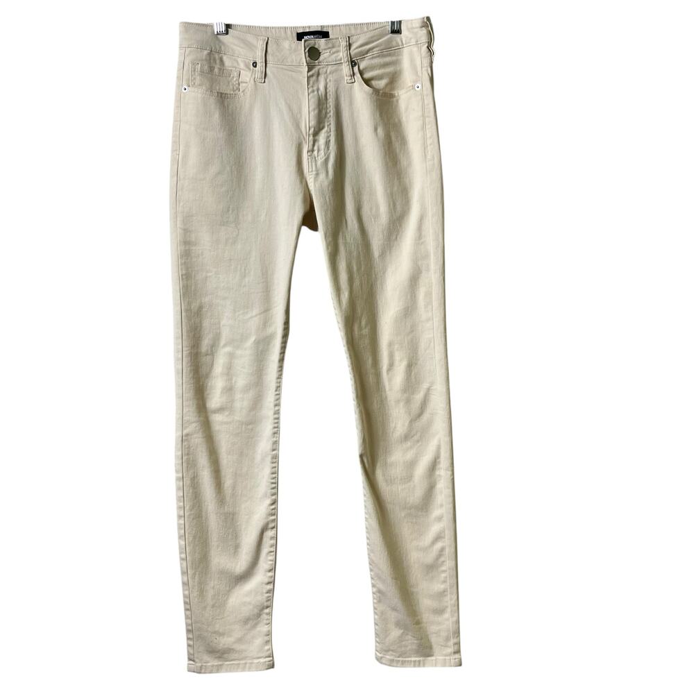 Fashion Nova Men Slim Skinny Jeans Cream 30 / 31 (2683)